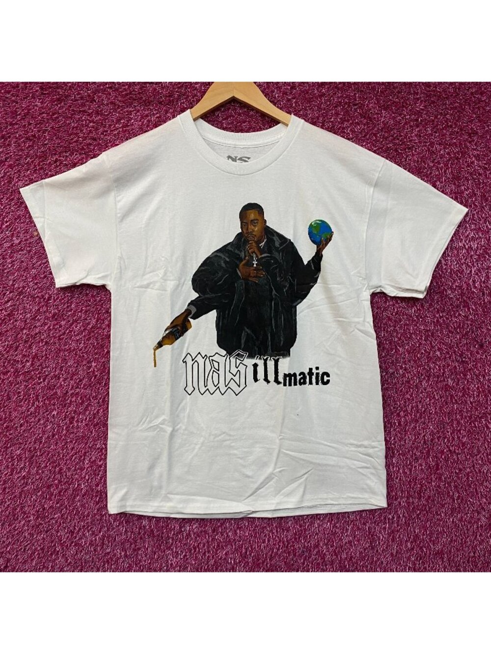 Nas Illmatic 30th Anniversary Hip Hop Graphic T-Shirt Large